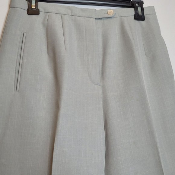 Travis Ayers Polyester Suit 3 Piece Jacket Pants Silk Sleeveless Blouse Size 10 - Picture 10 of 16